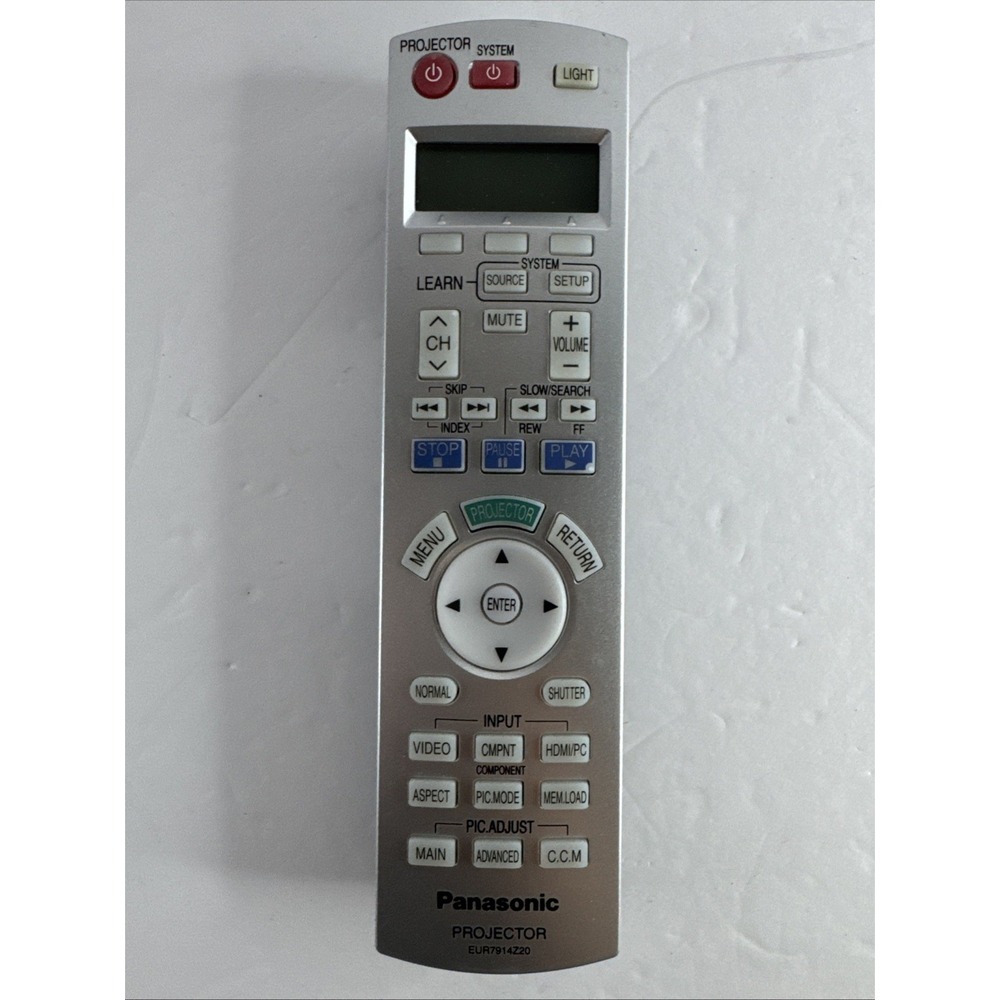 Panasonic EUR7914Z20 Remote Control for Projector - Batteries Included.